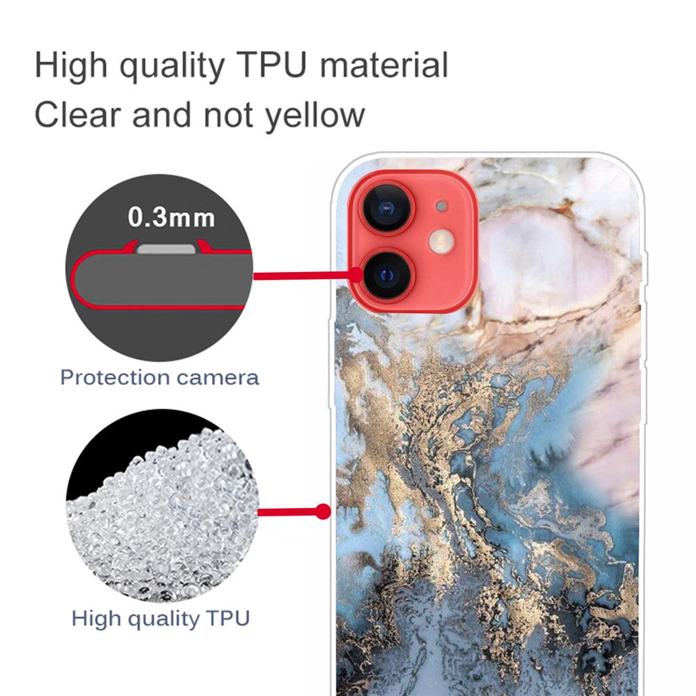 iPhone 13 Marmor – Guld/Grå - produktbillede 4