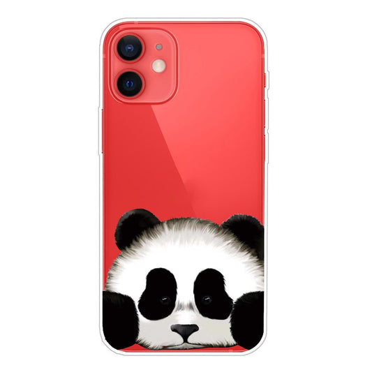 iPhone 13 Mini TPU Cover Clear Slim Slim Shockproof Soft Flexible Back Cute Panda – Transparent - produktbillede 1