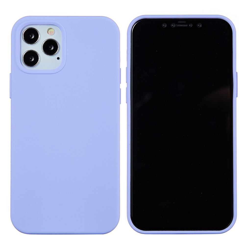 iPhone 13 pro Max Silicone Cover Ensfarvet Lys – Lilla - produktbillede 1