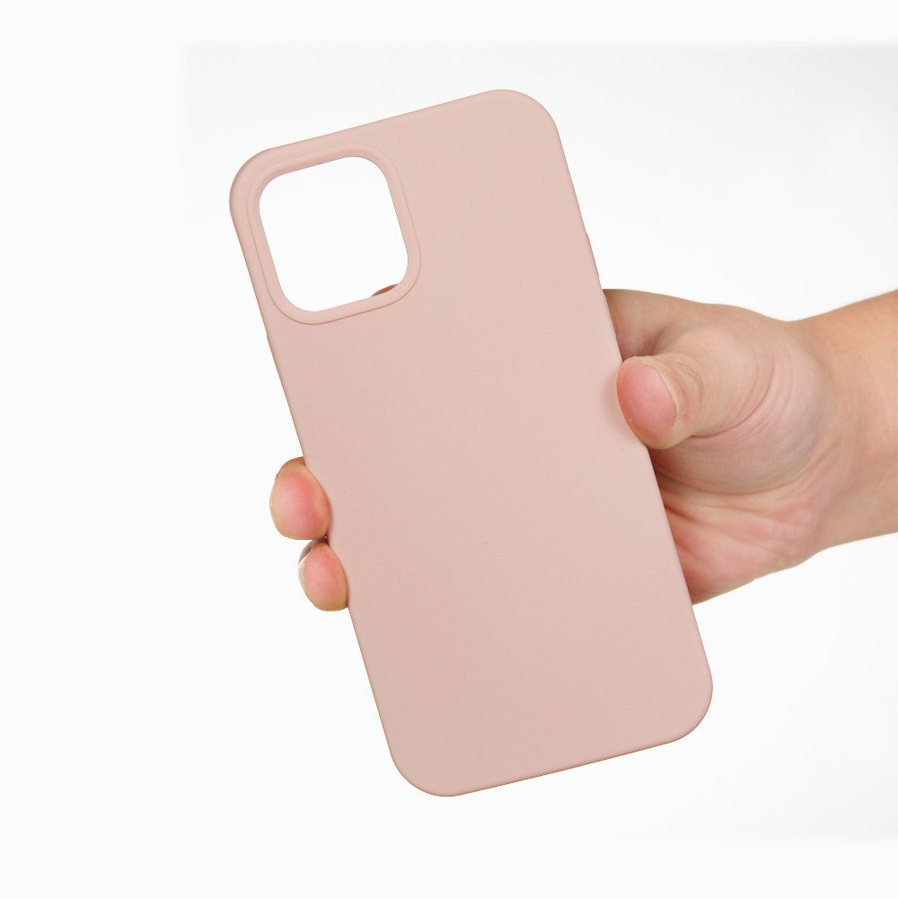 iPhone 13 pro Max Silicone Cover Ensfarvet – Pink - produktbillede 3