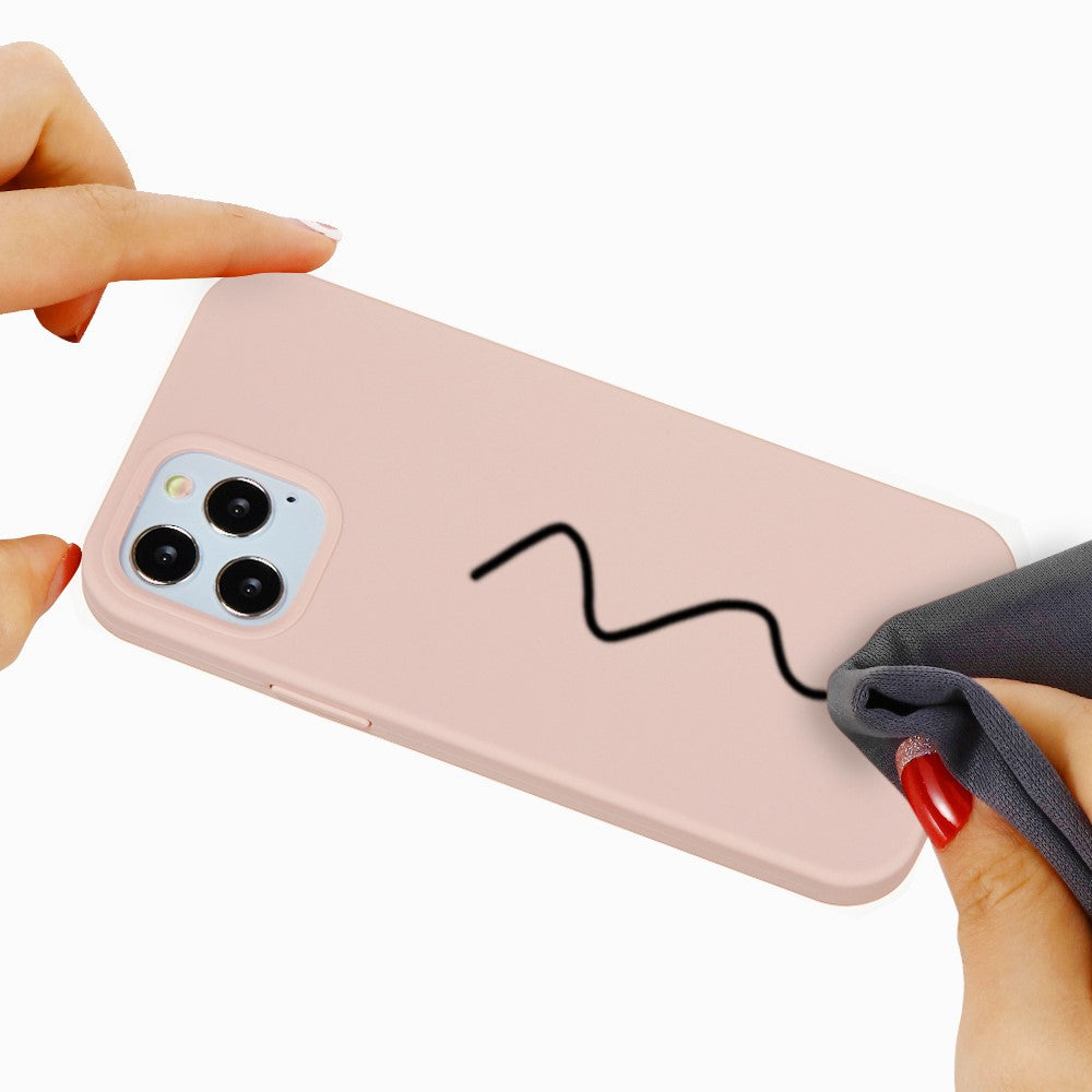 iPhone 13 pro Max Silicone Cover Ensfarvet – Pink - produktbillede 4