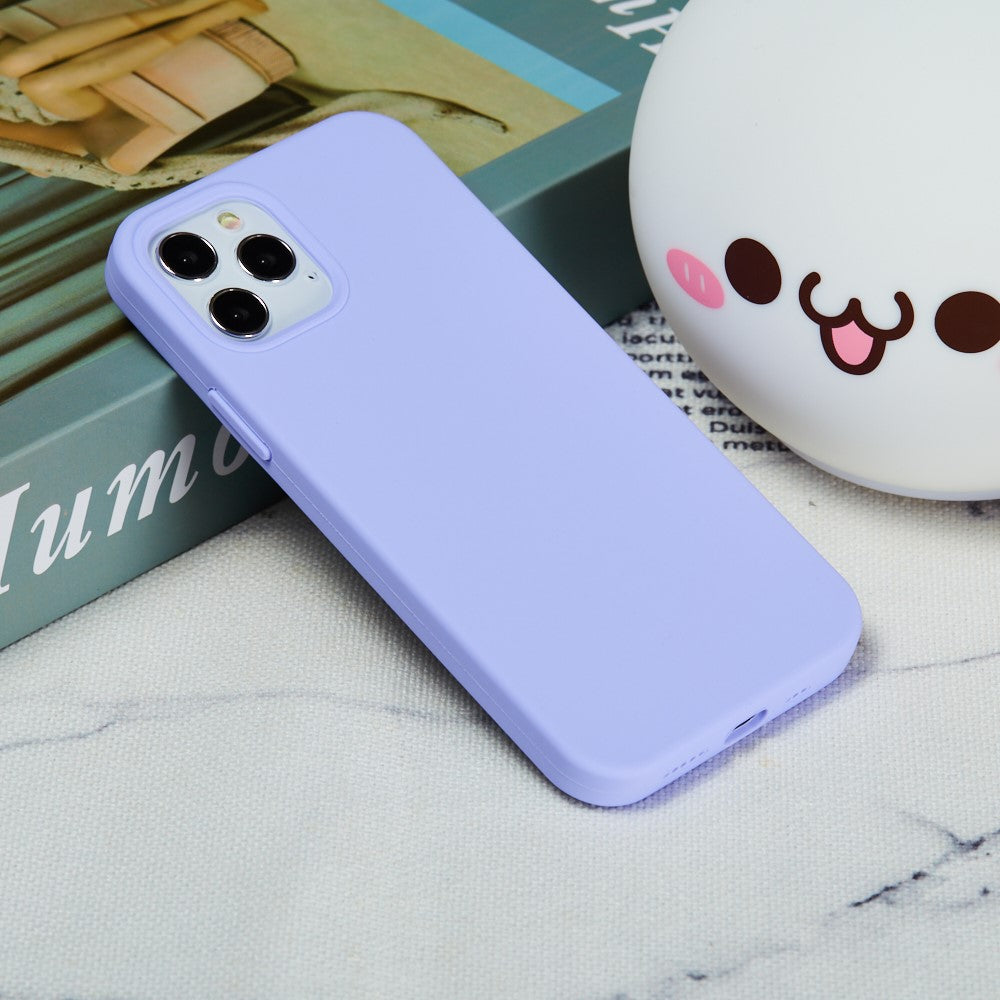 iPhone 13 Pro Silicone Cover Ensfarvetlilla – Lilla - produktbillede 6