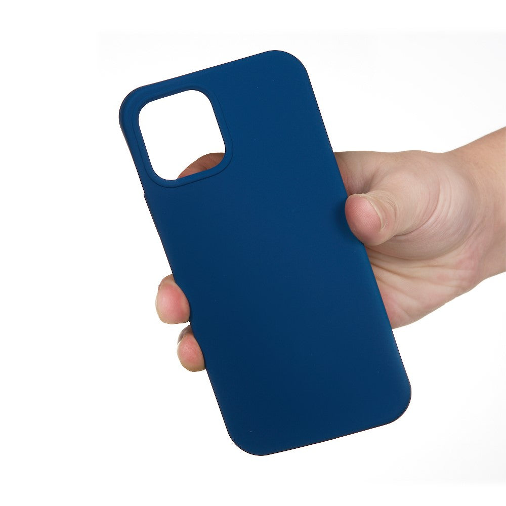 iPhone 13 Pro Silicone Cover Ensfarvetblå – Blå - produktbillede 3
