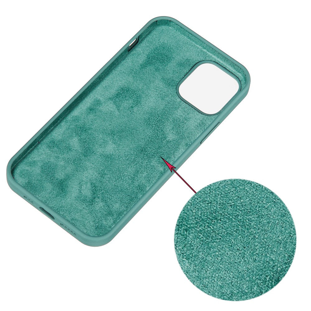 iPhone 13 Pro Silicone Cover Ensfarvetgrøn – Grøn - produktbillede 2