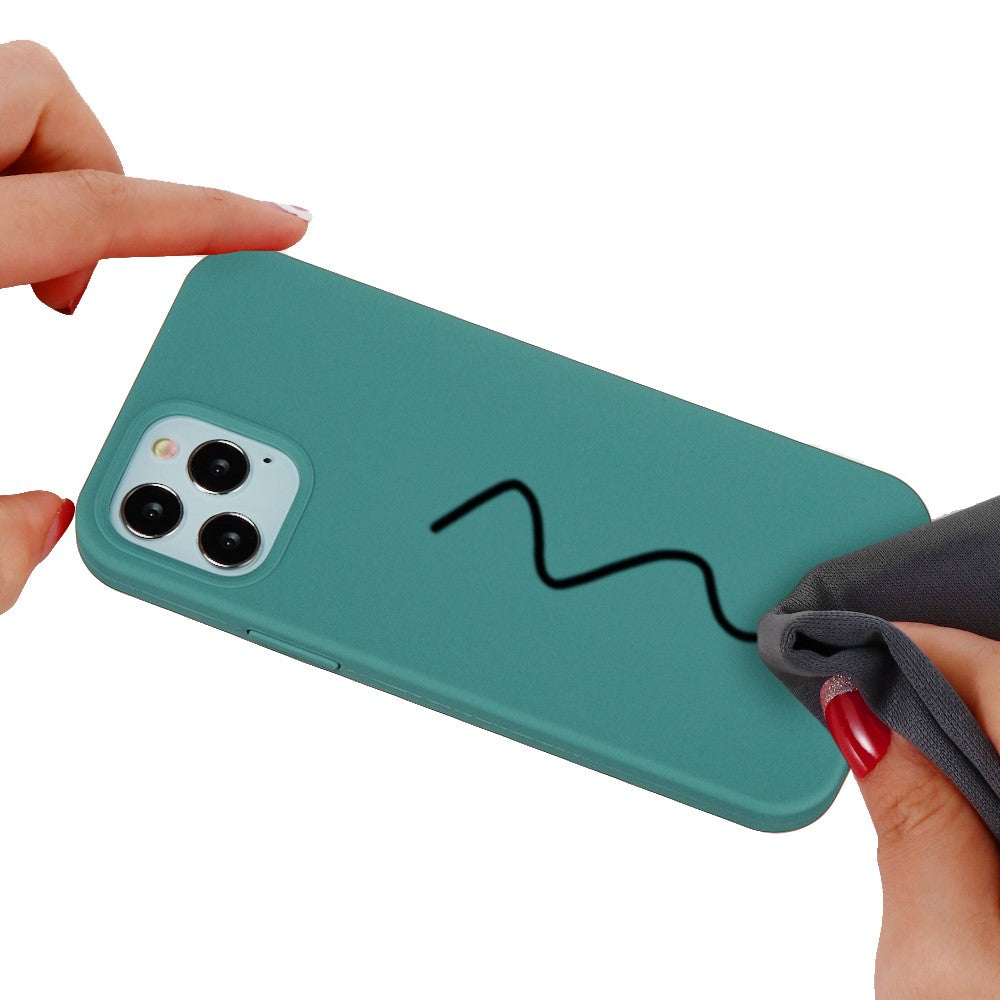 iPhone 13 Pro Silicone Cover Ensfarvetgrøn – Grøn - produktbillede 4