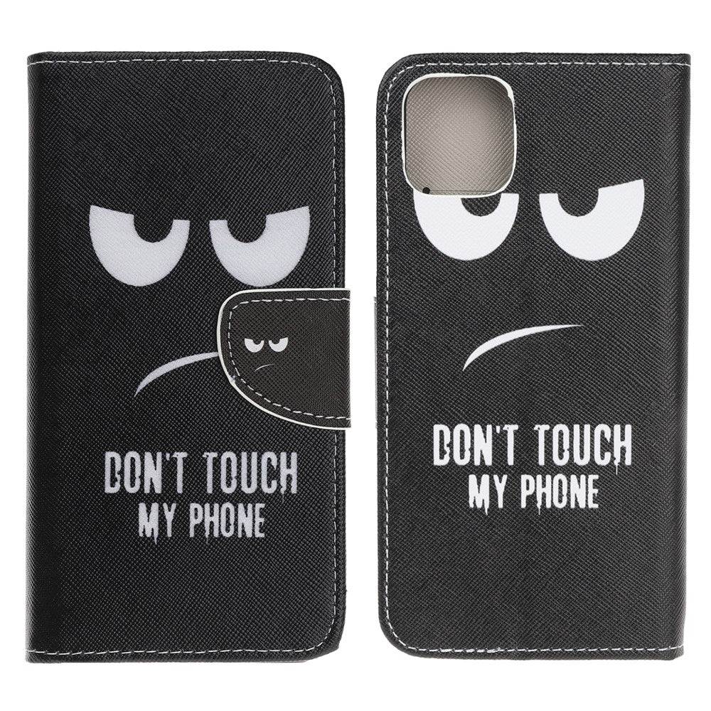 iPhone 13 Mini Wallet Flip Cover Don't Touch - produktbillede 1