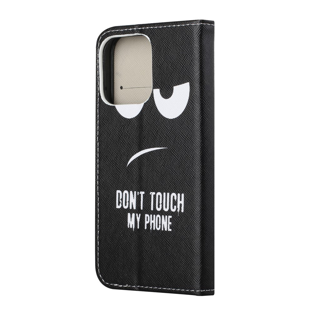 iPhone 13 Wallet Flip Cover Don't Touch - produktbillede 2