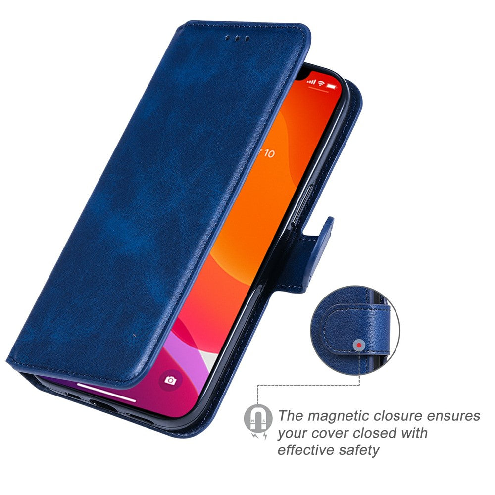 iPhone 13 Pro Læder Wallet Flip Cover magnetluk kort – Blå