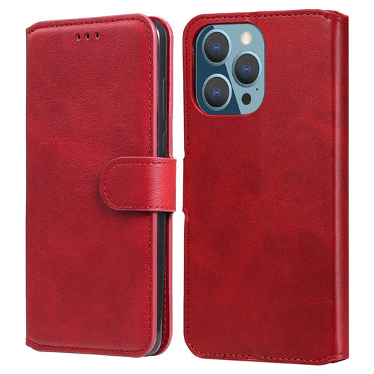 iPhone 13 Pro Læder Wallet Flip Cover Drop proof Folio – Rød - produktbillede 1
