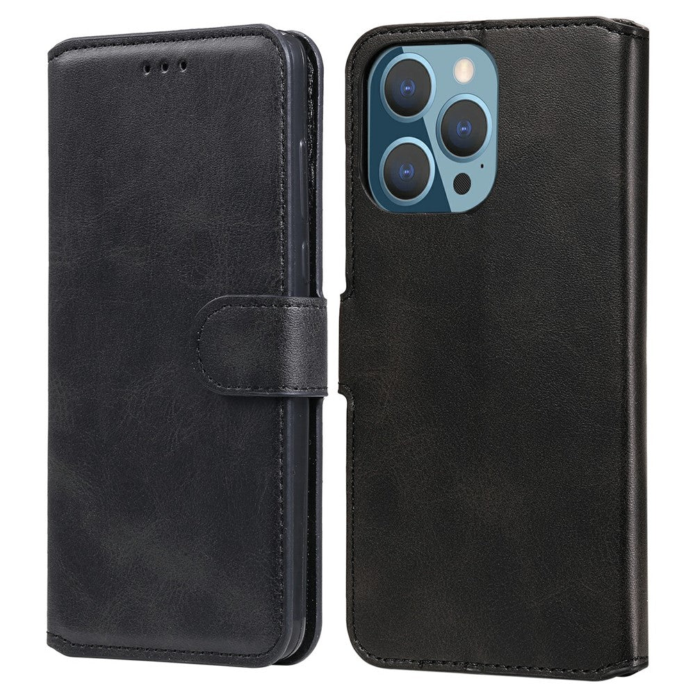 iPhone 13 Pro Læder Wallet Flip Cover Drop proof Folio Mag 61 – Sort