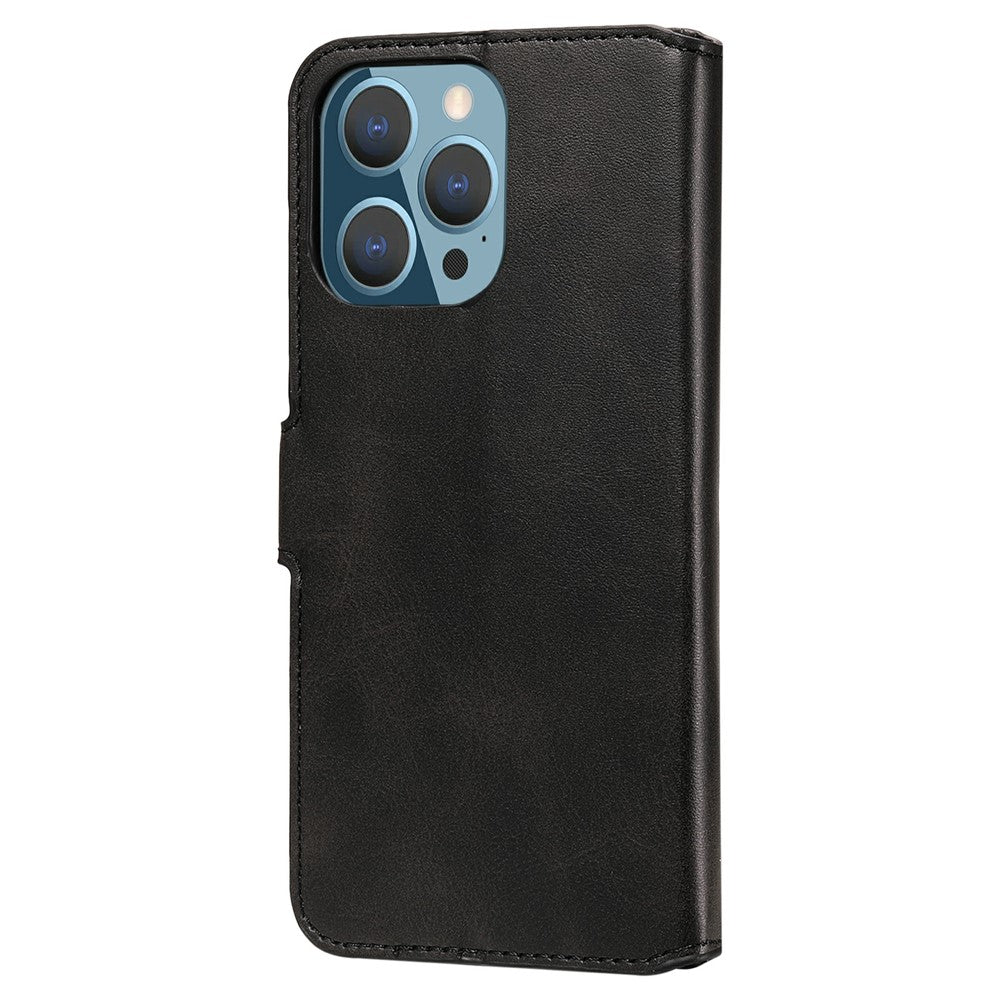 iPhone 13 Pro Læder Wallet Flip Cover Drop proof Folio Mag 61 – Sort