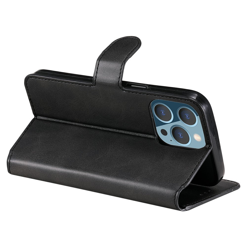 iPhone 13 Pro Læder Wallet Flip Cover Drop proof Folio Mag 61 – Sort
