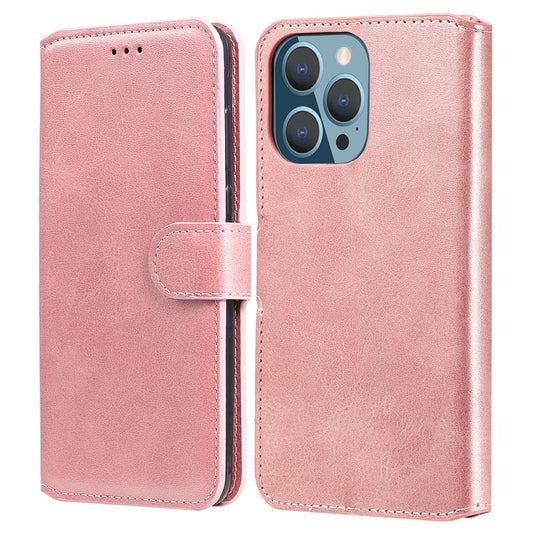 iPhone 13 Pro Læder Wallet Flip Cover Drop proof Folio Rose – Guld
