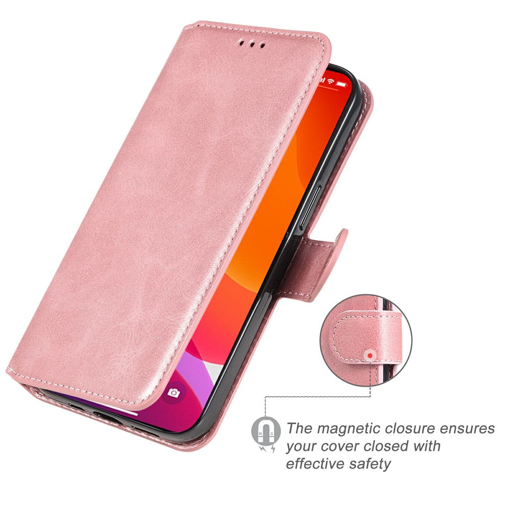 iPhone 13 Pro Læder Wallet Flip Cover Drop proof Folio Rose – Guld