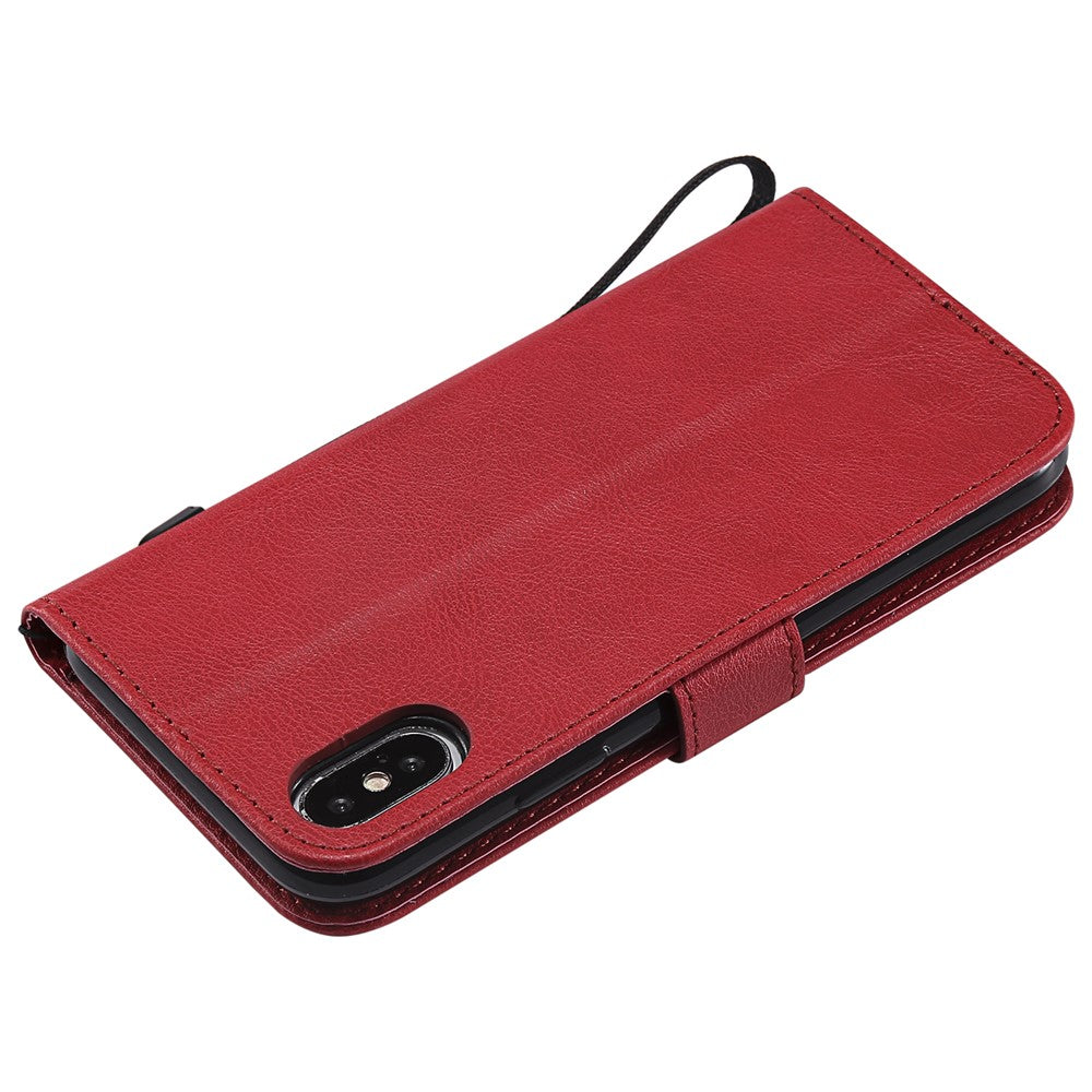 iPhone X/XS Wallet Flip Cover 2 i 1 – Rød - produktbillede 10