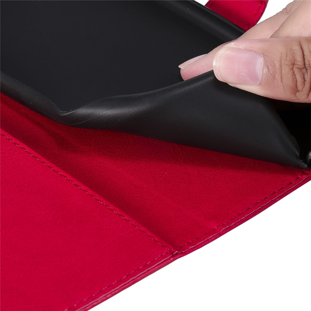 iPhone X/XS Wallet Flip Cover 2 i 1 – Rød - produktbillede 8