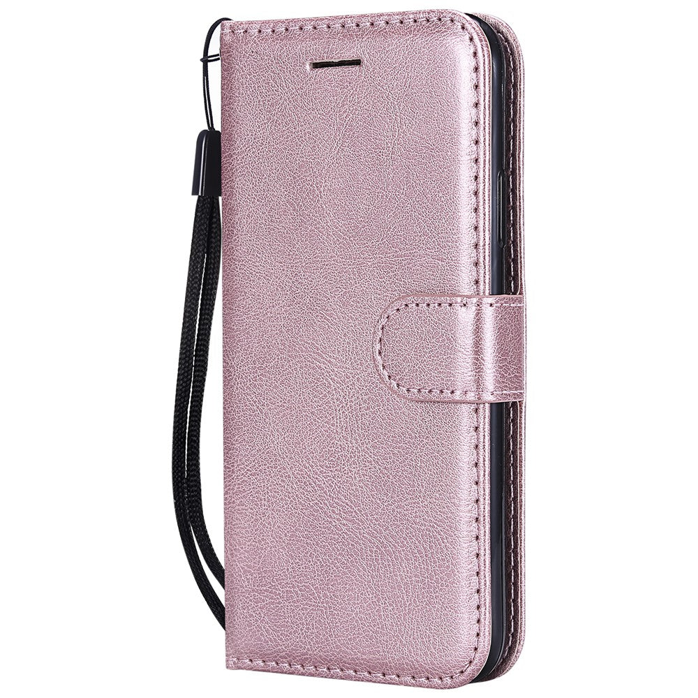 iPhone X/XS Wallet Flip Cover 2 i 1 rose – Guld - produktbillede 2