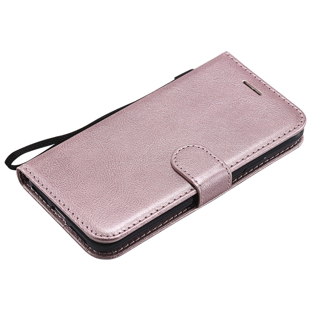 iPhone X/XS Wallet Flip Cover 2 i 1 rose – Guld - produktbillede 9