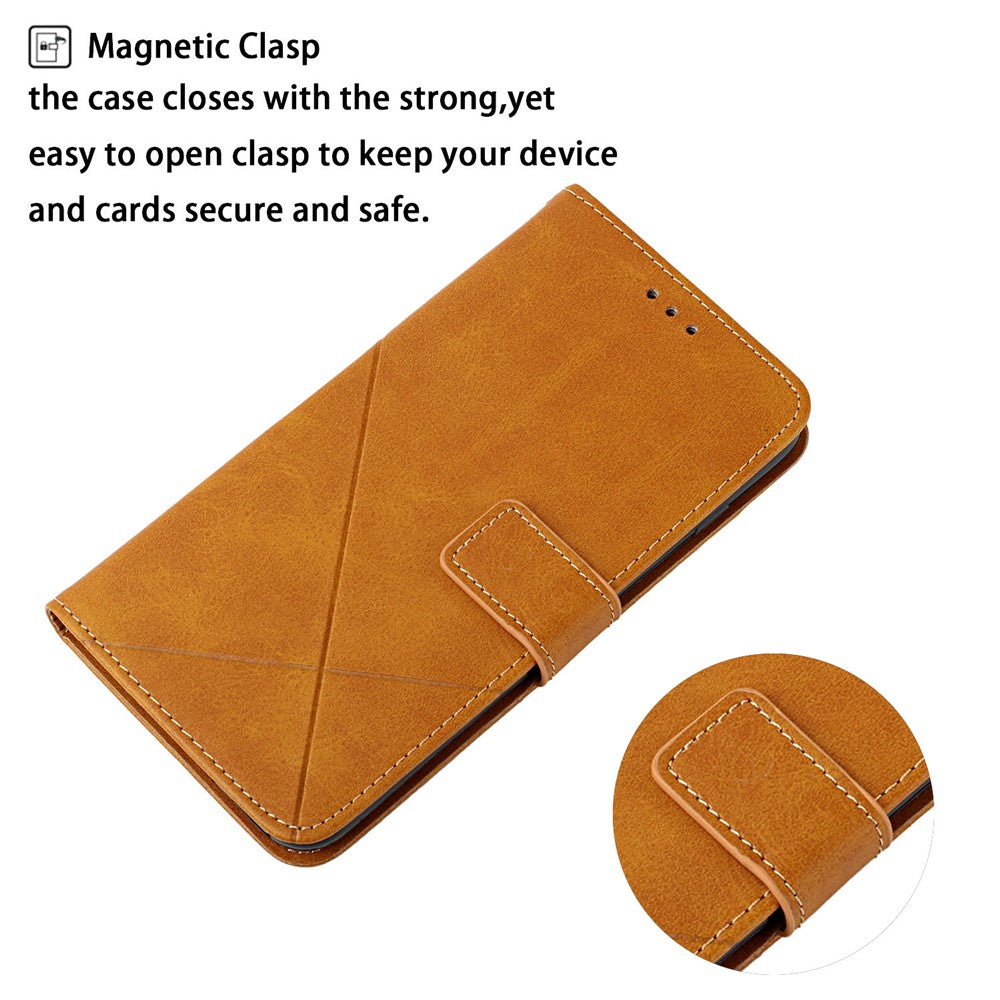 iPhone 13 Pro Wallet Flip Cover line – Brun - produktbillede 2