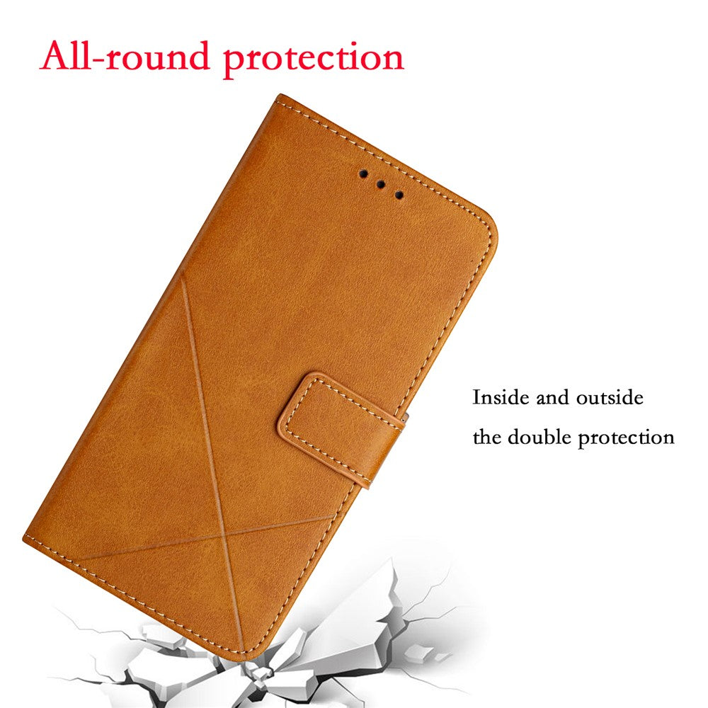 iPhone 13 Pro Wallet Flip Cover line – Brun - produktbillede 3