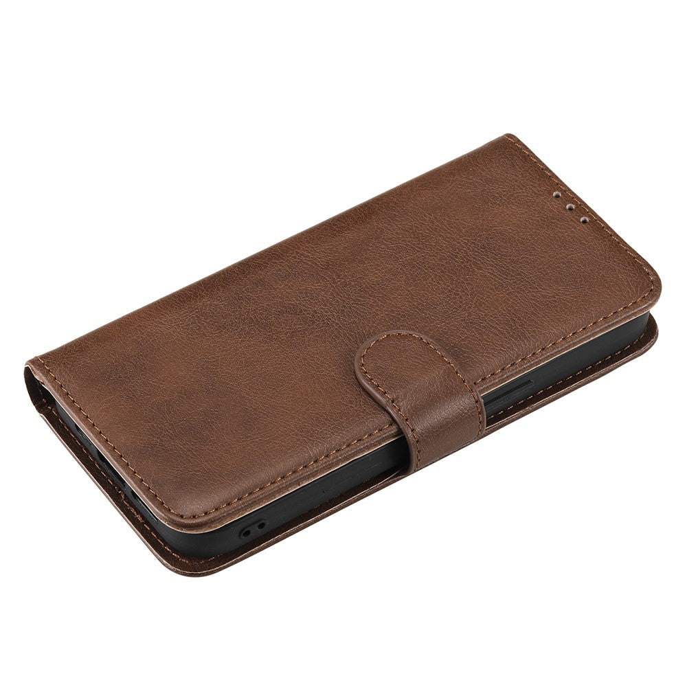 iPhone 13 Pro Max Læder Wallet Flip Cover 2 i 1 – Brun - produktbillede 8