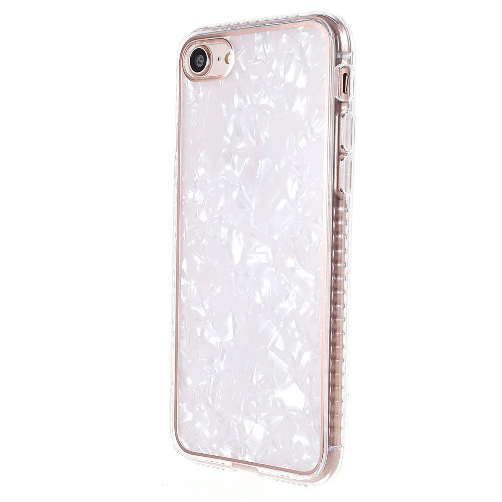 iPhone 7 / 8 / SE (2020/2022) Cover Seashell Texture – Hvid