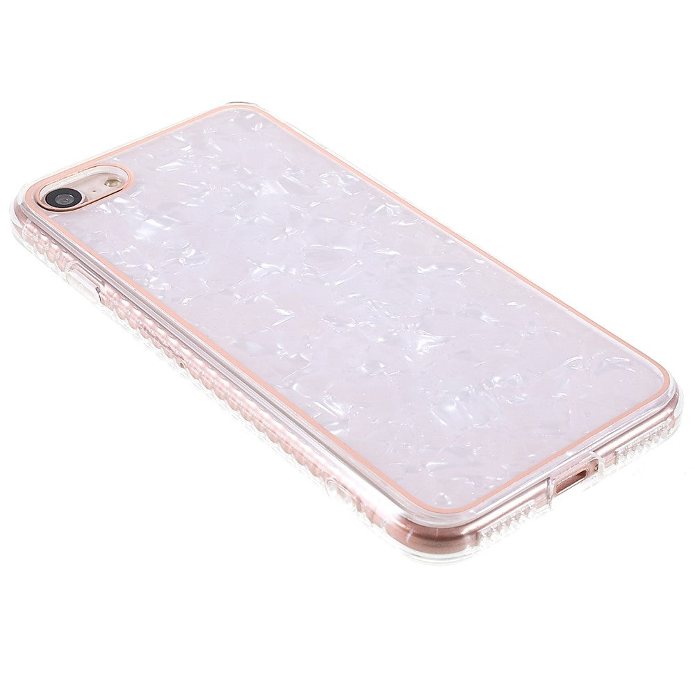 iPhone 7 / 8 / SE (2020/2022) Cover Seashell Texture – Hvid