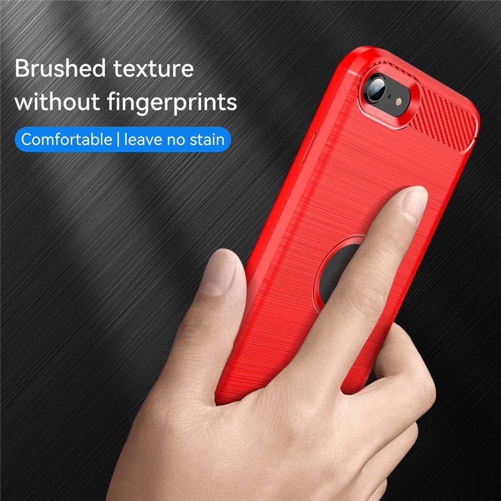 iPhone 7/8/SE Cover Carbon – Rød - produktbillede 5