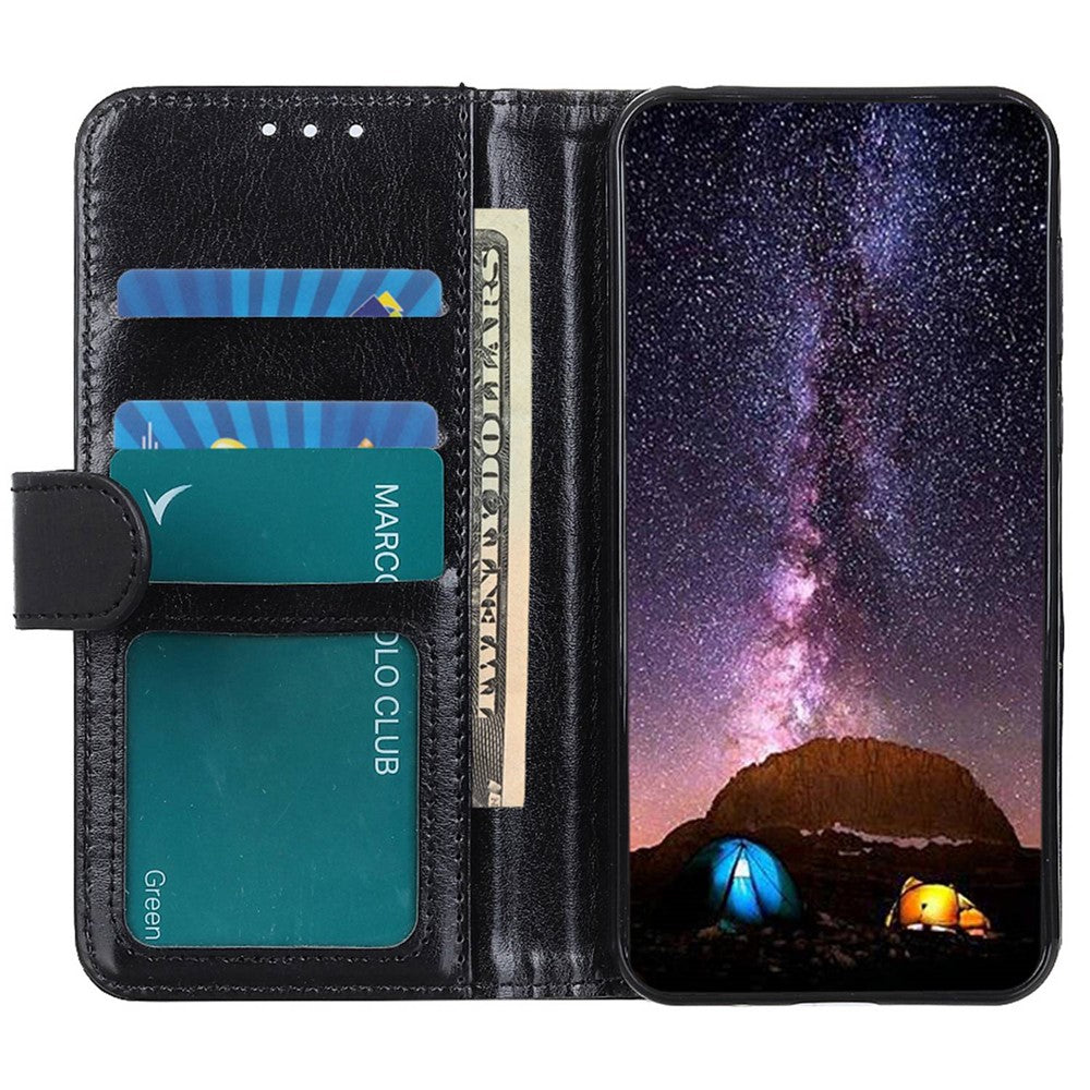 iPhone 14 Pro Max Læder Cover med kortholder Iphone14promax M/3kort Og Magnetluk – Sort - produktbillede 2