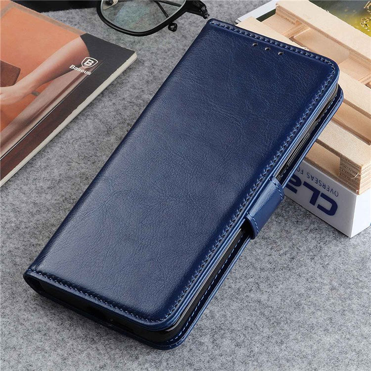iPhone 14 Cover med kortholder M/3kort Og Magnetluk – Blå