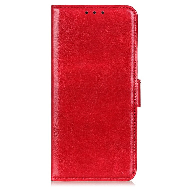 iPhone 14 Cover med kortholder M/3kort Og Magnetluk – Rød