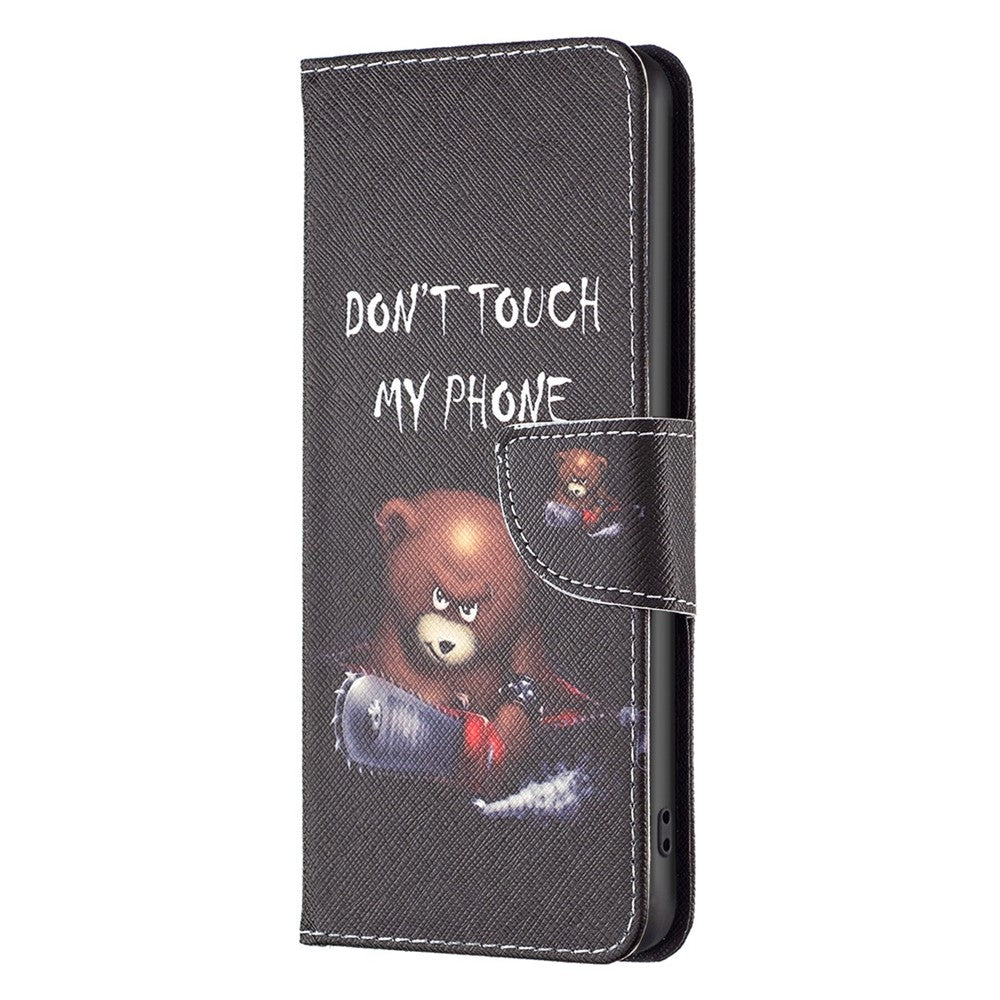 iPhone 14 Pro TPU Wallet Flip Cover Stand BF Series 1 Viewing Scratch Resistant Folio Bear - produktbillede 6