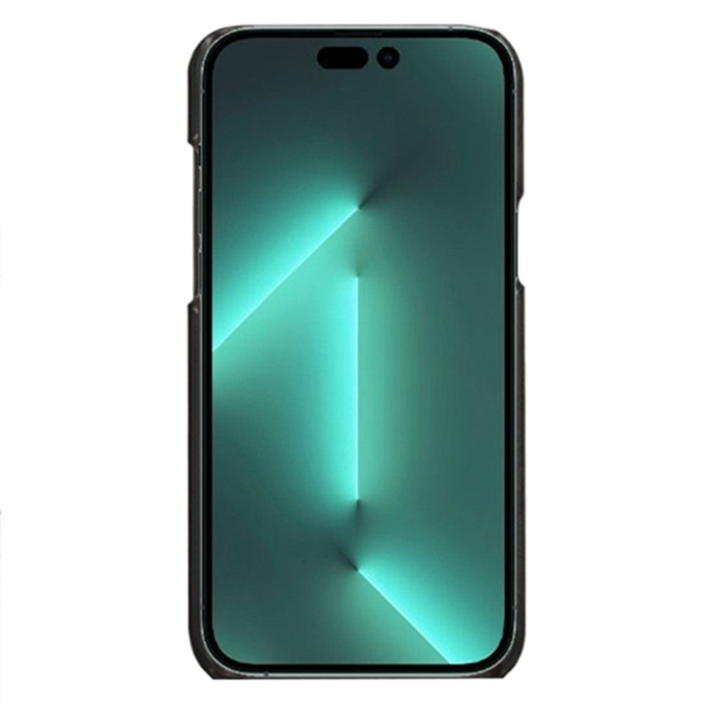 iPhone 14 Pro Max Cover Two Card Slots Shockproof Coated Hard – Sort - produktbillede 3