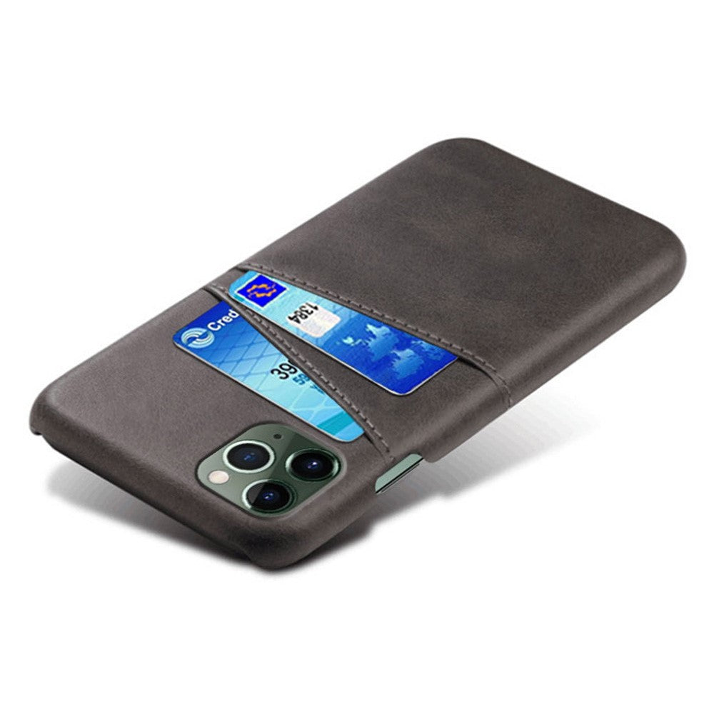 iPhone 14 Pro Max Cover Two Card Slots Shockproof Coated Hard – Sort - produktbillede 4
