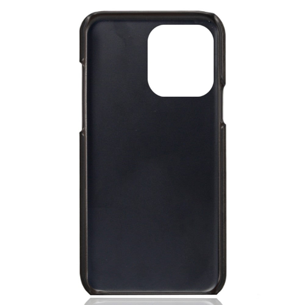 iPhone 14 Pro Max Cover Two Card Slots Shockproof Coated Hard – Sort - produktbillede 5