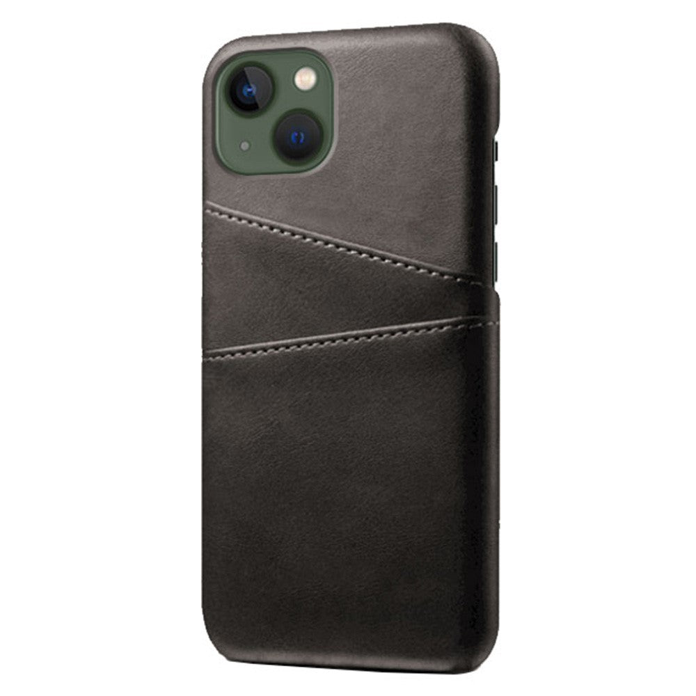 iPhone 14 Cover Wear resistant Coated Hard Dual Card Slots Protector – Sort - produktbillede 2