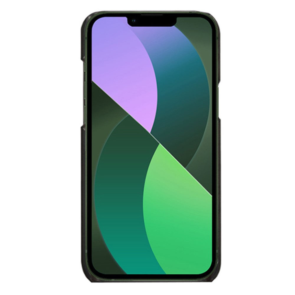 iPhone 14 Cover Wear resistant Coated Hard Dual Card Slots Protector – Sort - produktbillede 3