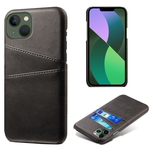 iPhone 14 Plus Cover Drop proof Coated Hard Dual Card Slots – Sort - produktbillede 1