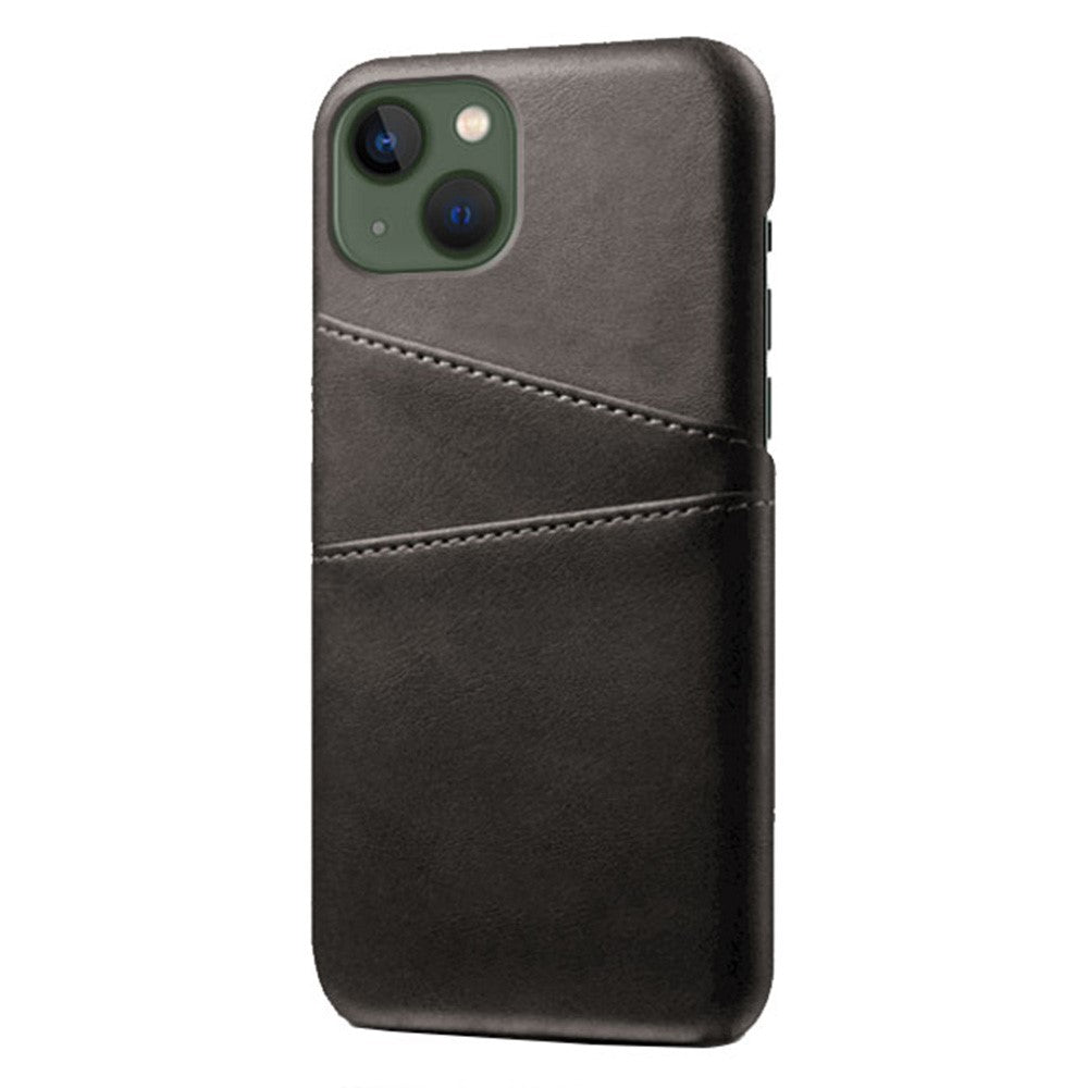 iPhone 14 Plus Cover Drop proof Coated Hard Dual Card Slots – Sort - produktbillede 2