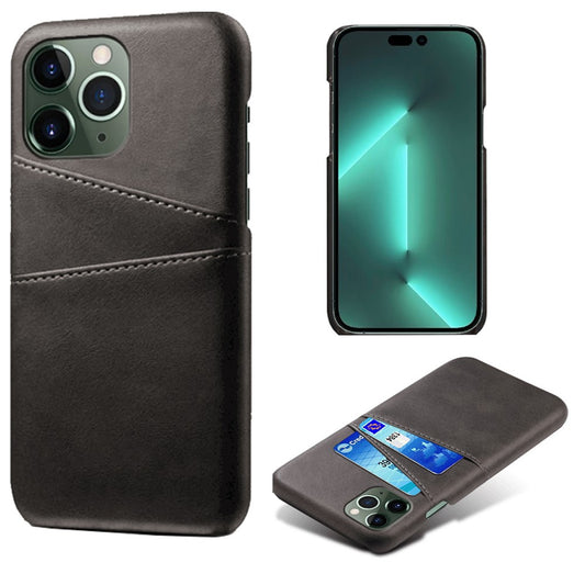 iPhone 14 Pro Cover Mobile Coated Hard Shockproof Dual Card Slots – Sort - produktbillede 1