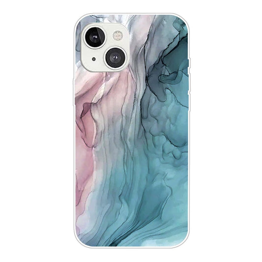 iPhone 14 TPU Cover A Style Marble Pattern IMD Soft Drop Style C - produktbillede 1