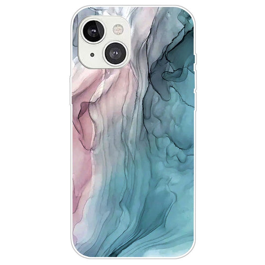 iPhone 14 Plus TPU Cover A Style Marble Printed Pattern Design Drop Protection IMD Back Style B - produktbillede 1