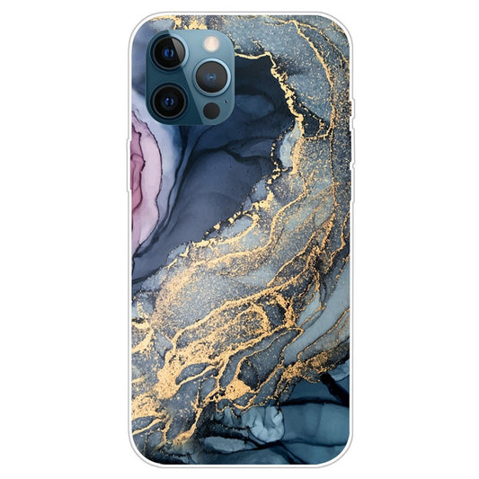 iPhone 14 Pro Max TPU Cover Marble Design Abstract Pattern IMD Soft Skin High Impact Style E