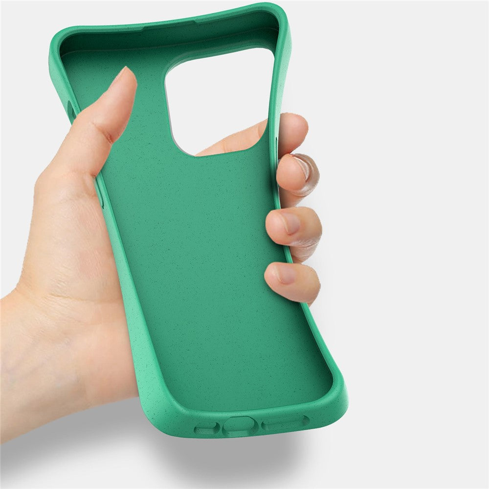 iPhone 14 Pro TPU Cover Starry Sky Series Biodegradable Wheat Straw Scratch resistant Matte Back – Sort - produktbillede 2