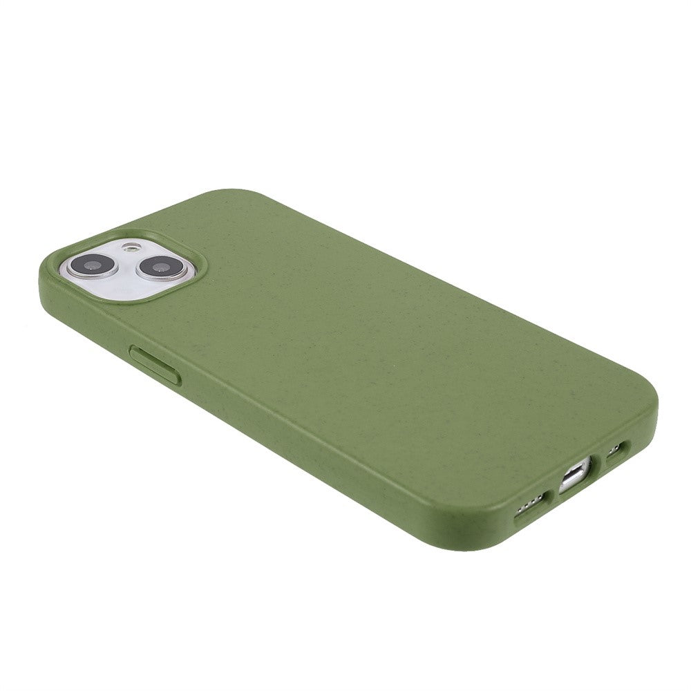 iPhone 14 Plus TPU Cover Starry Sky Series Matte Mobile Starry Biodegradable Wheat Straw Drop proof Anti wear Cell Blackish – Grøn - produktbillede 2