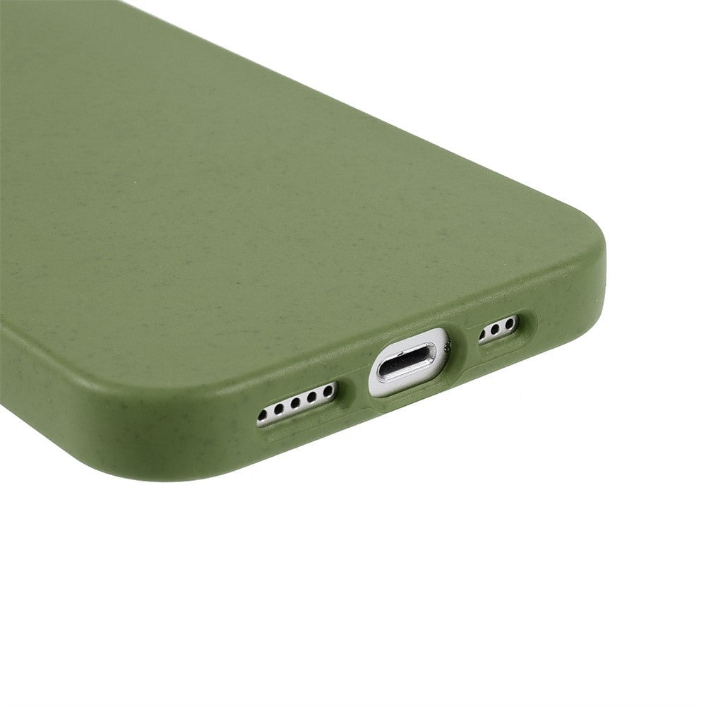 iPhone 14 Plus TPU Cover Starry Sky Series Matte Mobile Starry Biodegradable Wheat Straw Drop proof Anti wear Cell Blackish – Grøn - produktbillede 3