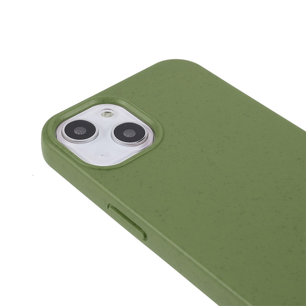 iPhone 14 Plus TPU Cover Starry Sky Series Matte Mobile Starry Biodegradable Wheat Straw Drop proof Anti wear Cell Blackish – Grøn - produktbillede 4