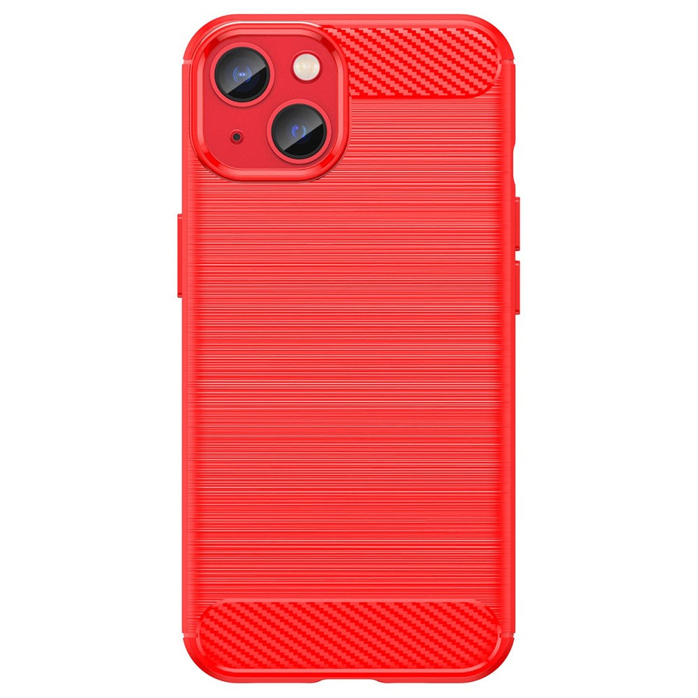 iPhone 14 Cover carbon – Rød - produktbillede 2