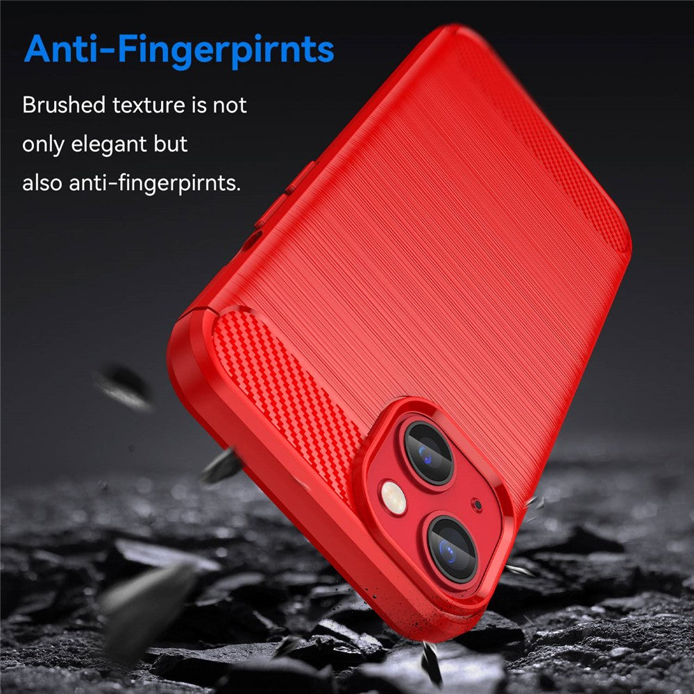 iPhone 14 Cover carbon – Rød - produktbillede 3