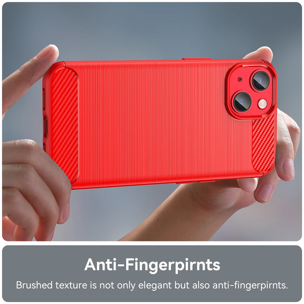 iPhone 14 Cover carbon – Rød - produktbillede 5